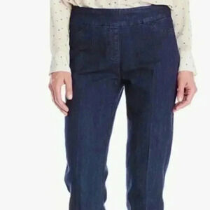 Coldwater Creek Women's Wide Band  Pull-on Straight Leg Jeans Size 12T